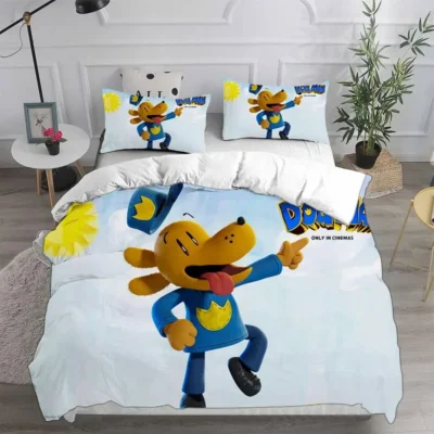Dog Man Happy  Bedding Set
