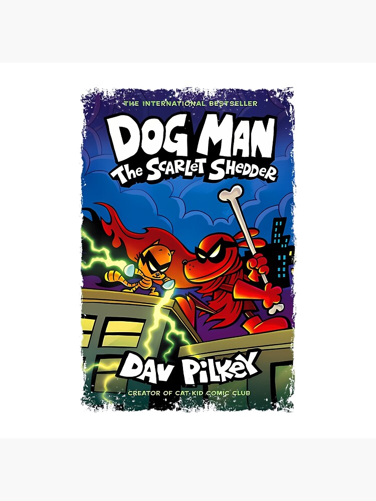 Dog Man The Scarelet Shedder Throw Pillow - Image 2
