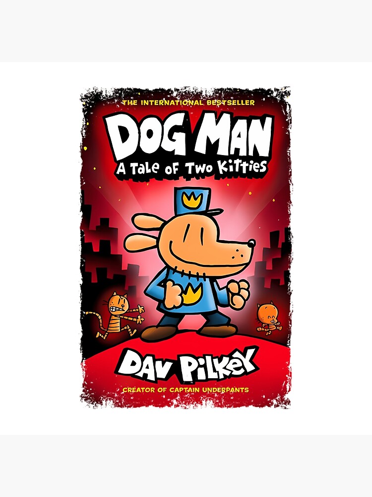 Dogman Dav Pilkey Red Background Throw Pillow - Image 2