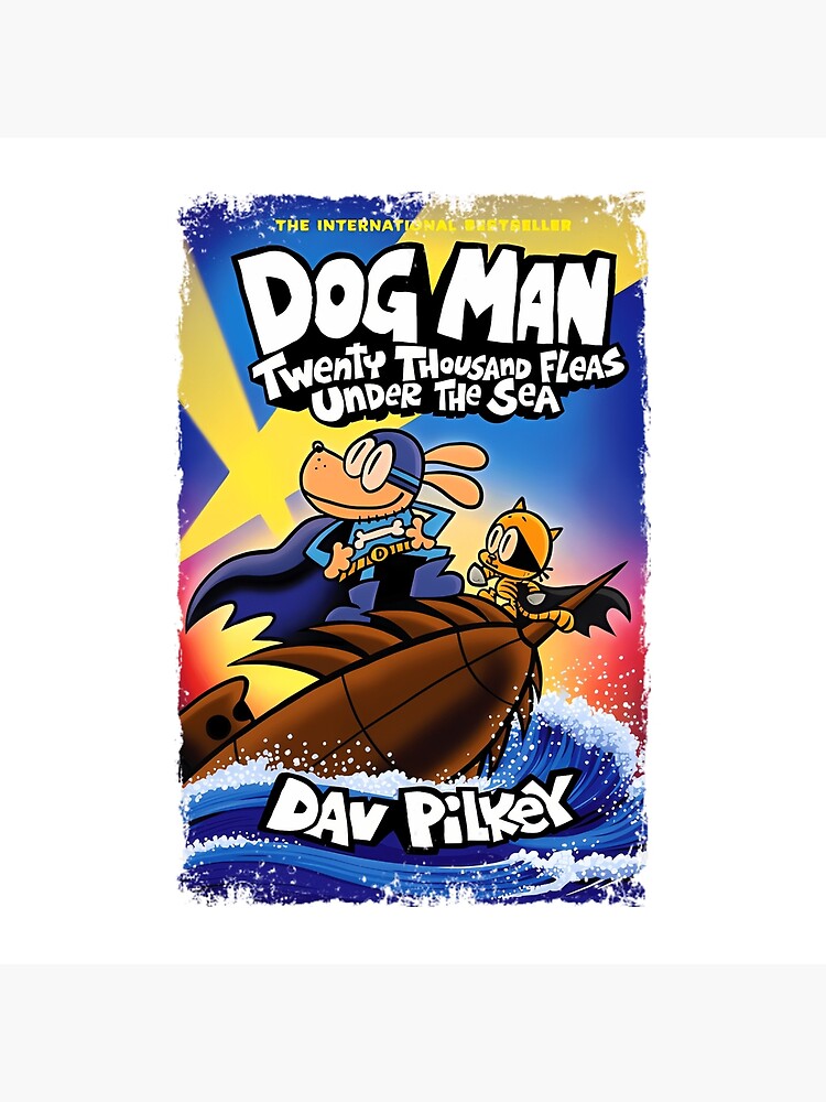 Dog Man Twenty Thousand Fleas Under The Sea Throw Pillow - Image 2