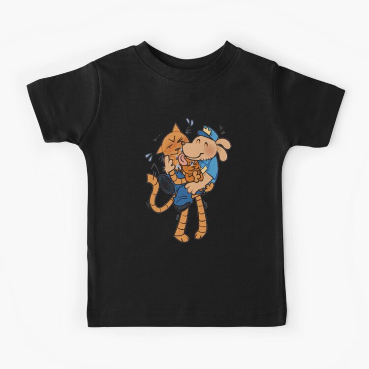 Dogman Petey The Cat X Dog Man Kids T-shirt - Image 3