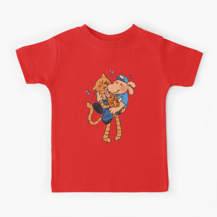Dogman Petey The Cat X Dog Man Kids T-shirt - Image 5