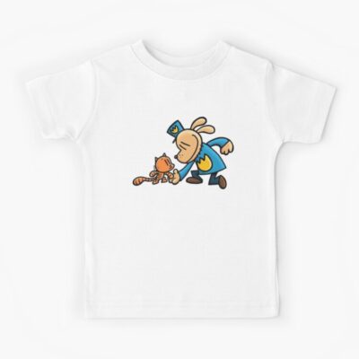 Dog Man Dogman And Li L Petey Kids T-shirt