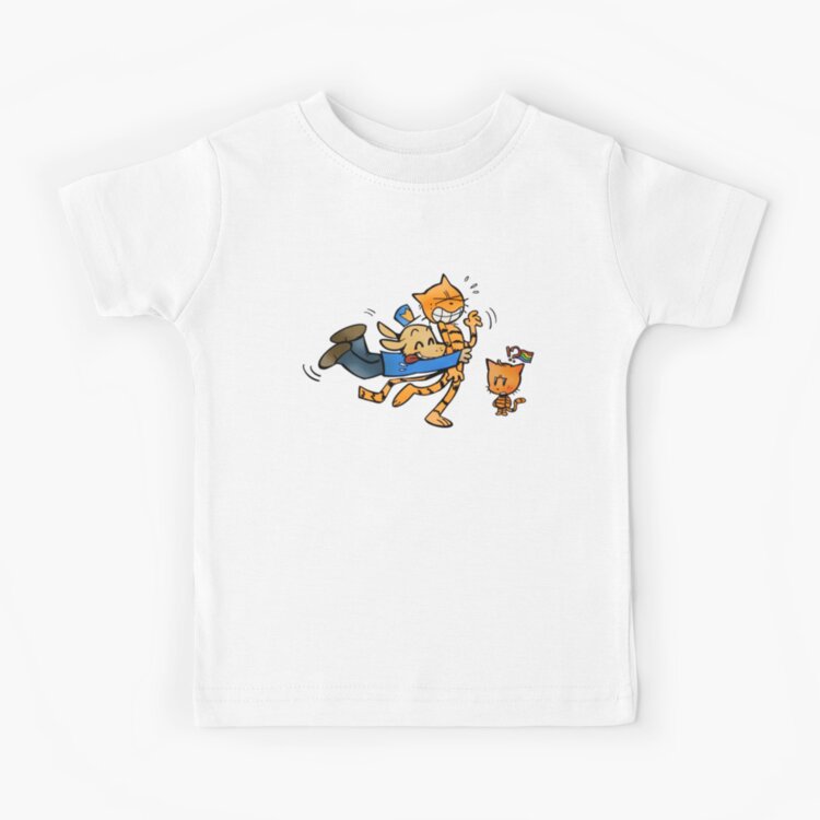 Dog Man Dogman And Petey And Li L Petey Rainbow Kids T-shirt