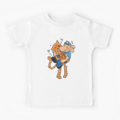 Dogman Petey The Cat X Dog Man Kids T-shirt
