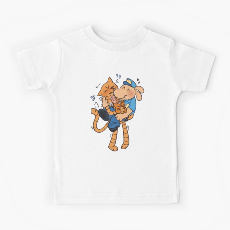 Dogman Petey The Cat X Dog Man Kids T-shirt