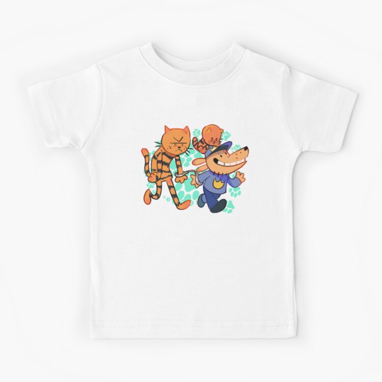 Dog Man Petey And Li'l Pettey Run Away Kids T-shirt