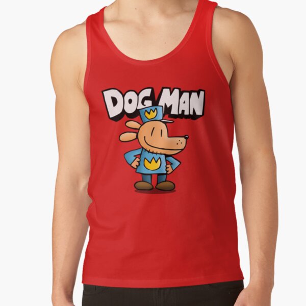 Dogman Cartoon Kids Dog Man Tank Top - Image 4