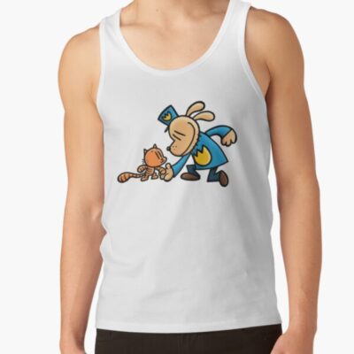 Dog Man Dogman And Li L Petey Tank Top