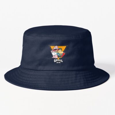 Dog Man Superhero Cartoon Comic Bucket Hat
