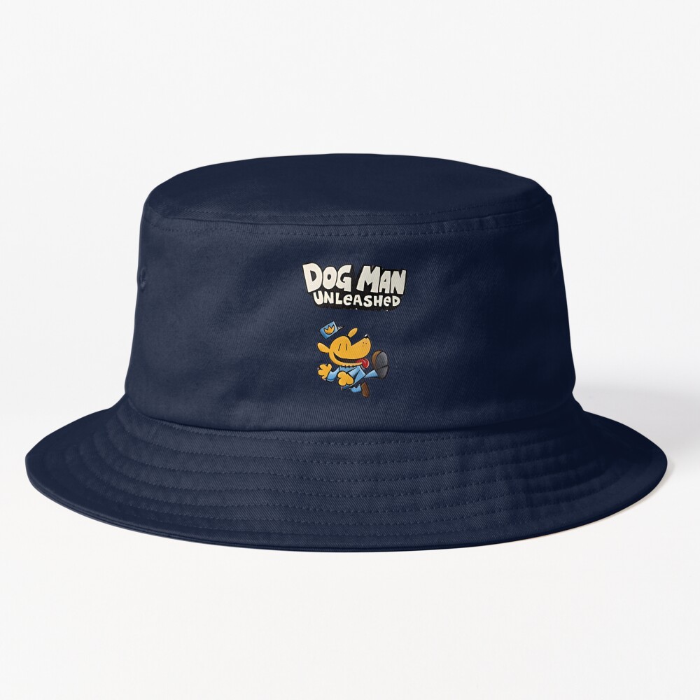 Dogman Cartoon Kids Dog Man Jump Bucket Hat