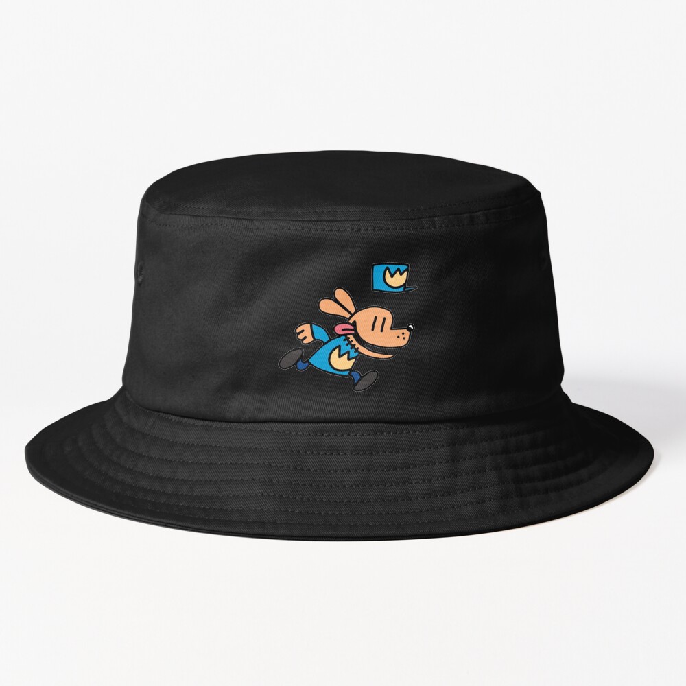 Dog Man Running Bucket Hat