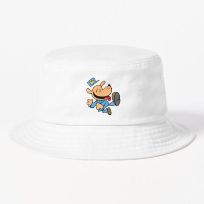 Dogman Cartoon Kids Dog Man Jumping Bucket Hat