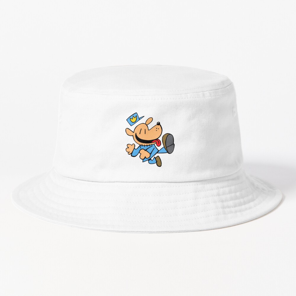 Dogman Cartoon Kids Dog Man Jumping Bucket Hat
