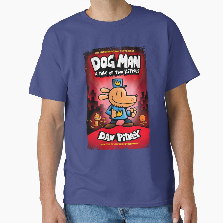 Dogman A Table Of Two Kitties Dav Pikey T-shirt - Image 4
