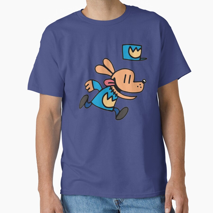 Dogman Cartoon Dog Man Running T-shirt - Image 4