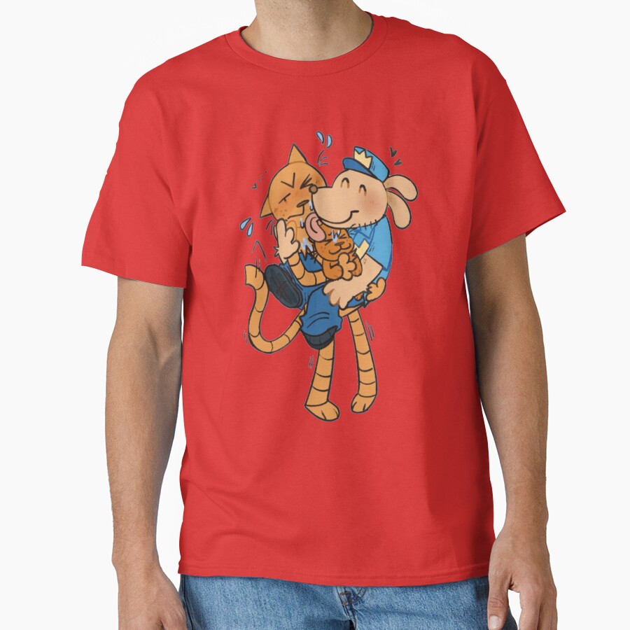 Dogman Petey The Cat X Dog Man T-shirt - Image 5