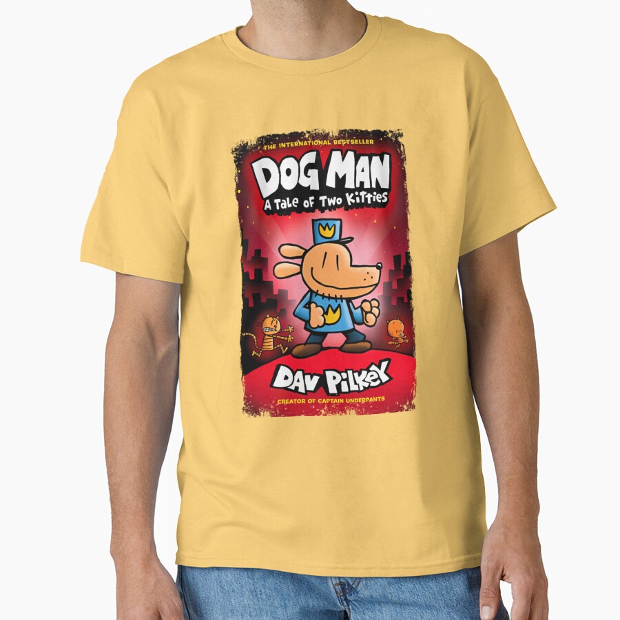 Dogman A Table Of Two Kitties Dav Pikey T-shirt - Image 6