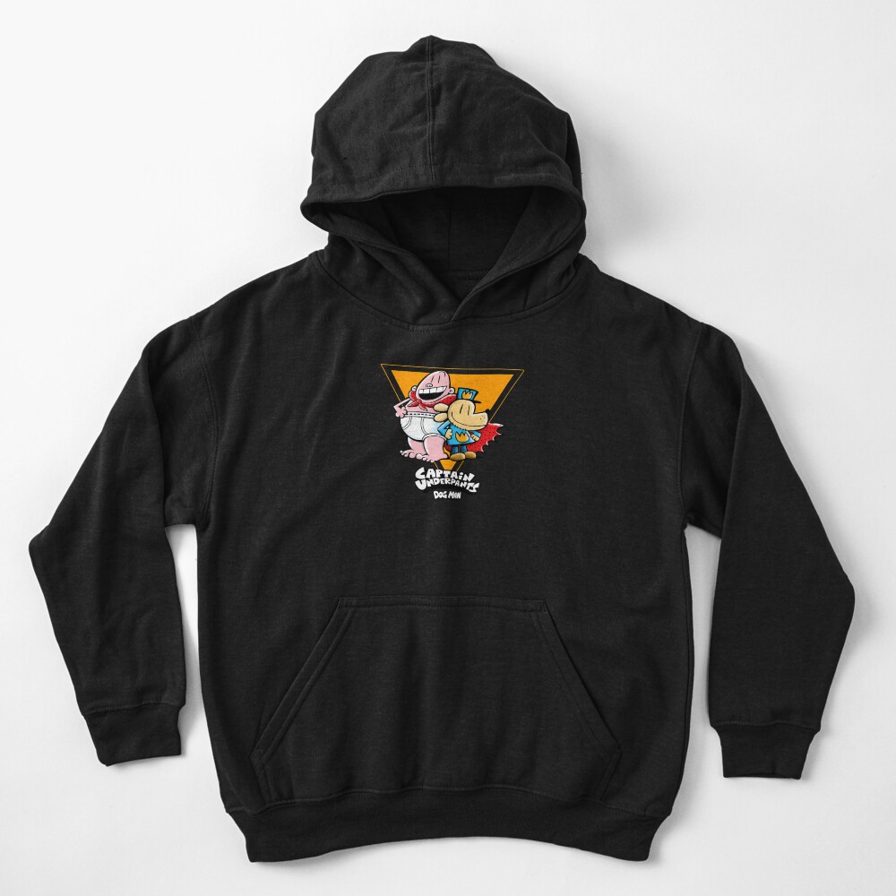 Captain Underpants Dog Man Kids Hoodie - Image 3