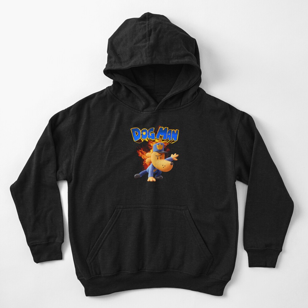 Dogman Cartoon Kids Dog Man So Cool Kids Hoodie - Image 2