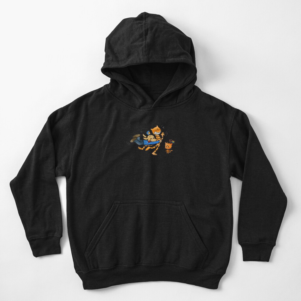 Dog Man Dogman And Petey And Li L Petey Rainbow Kids Hoodie - Image 3