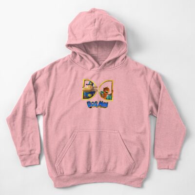 Dogman Cartoon Dog Man And Petey Kids Hoodie