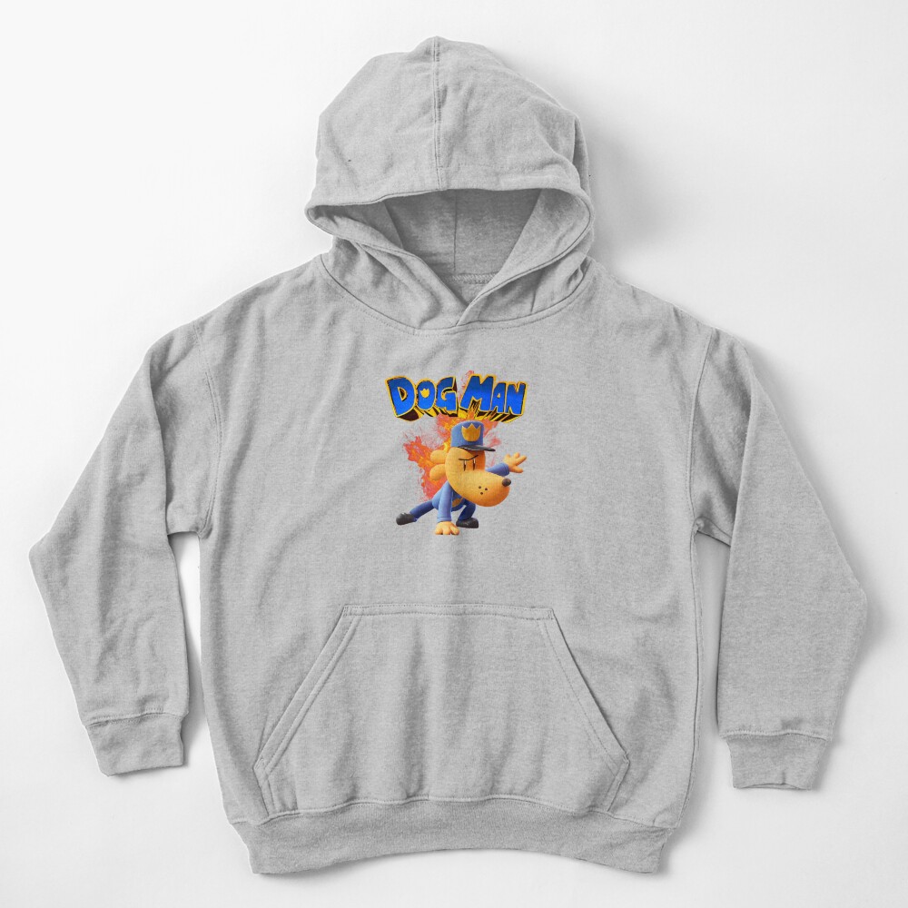 Dogman Cartoon Kids Dog Man So Cool Kids Hoodie - Image 3