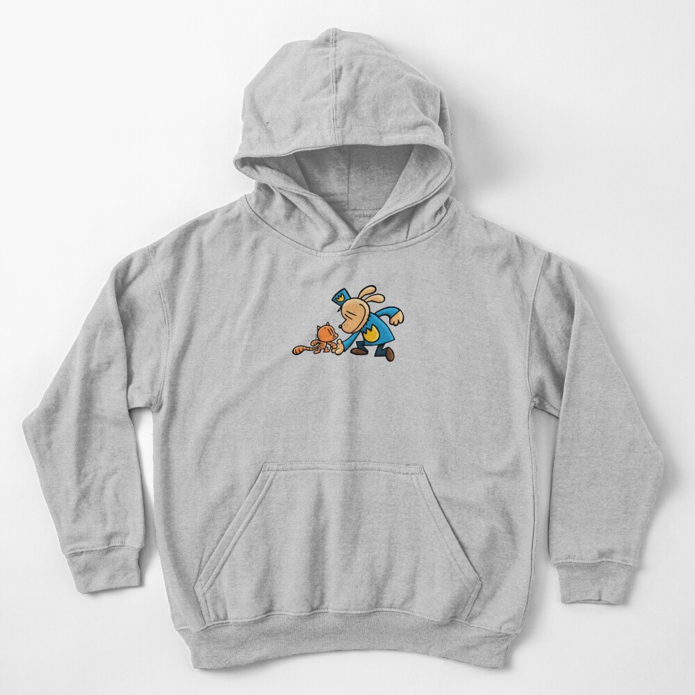 Dog Man Dogman And Li L Petey Kids Hoodie - Image 3