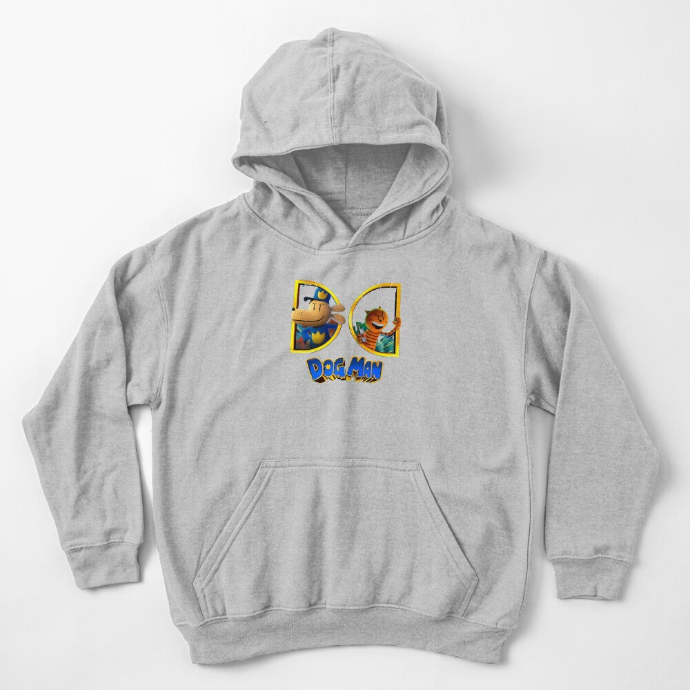Dogman Cartoon Dog Man And Petey Kids Hoodie - Image 3