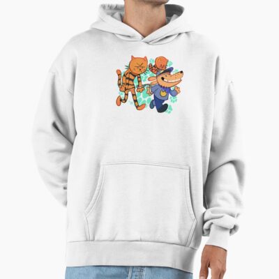 Dog Man Petey And Li'l Pettey Run Away Hoodie