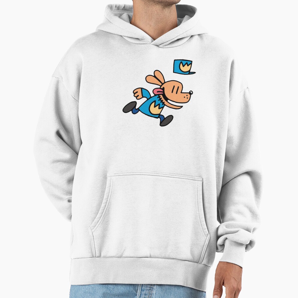 Dogman Cartoon Dog Man Running Hoodie