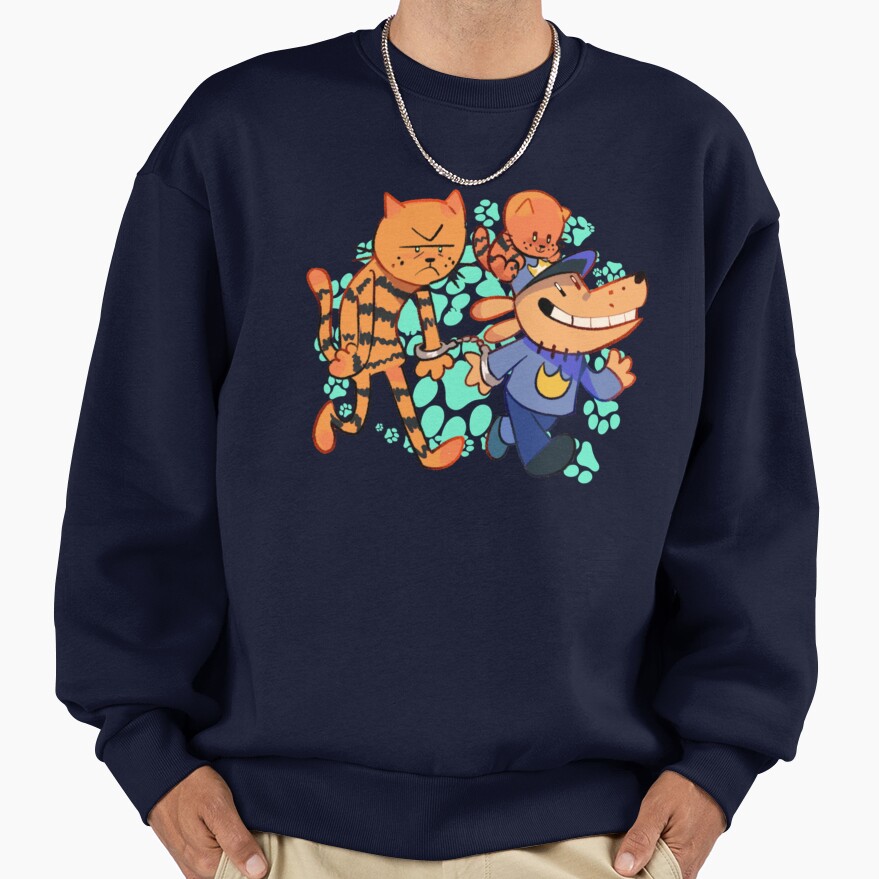 Dog Man Petey And Li'l Pettey Run Away Sweatshirt - Image 5