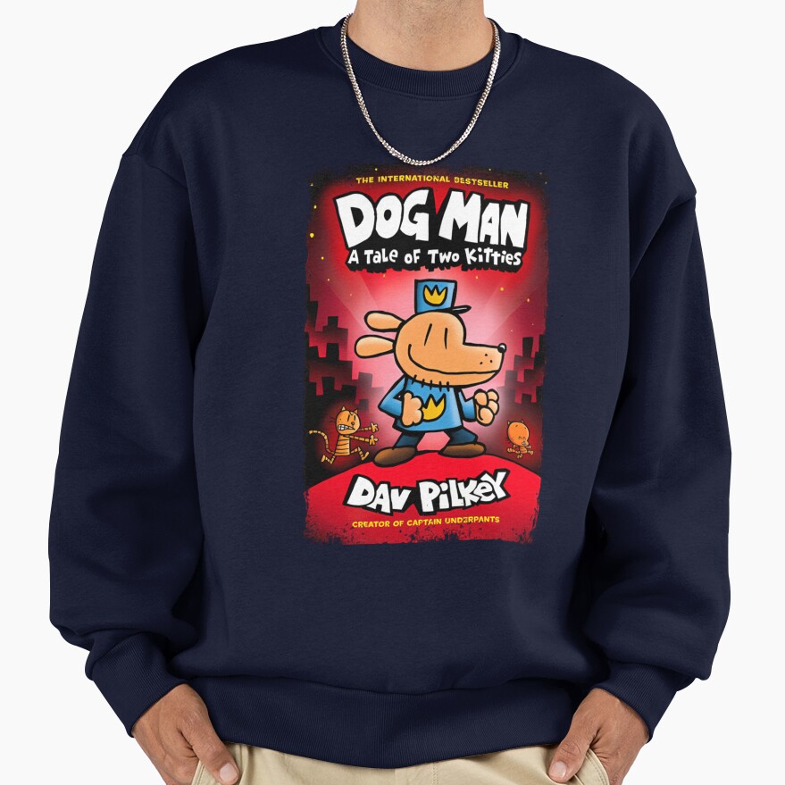 Dogman A Table Of Two Kitties Dav Pikey Sweatshirt - Image 5