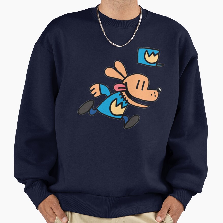 Dogman Cartoon Dog Man Running Sweatshirt - Image 5