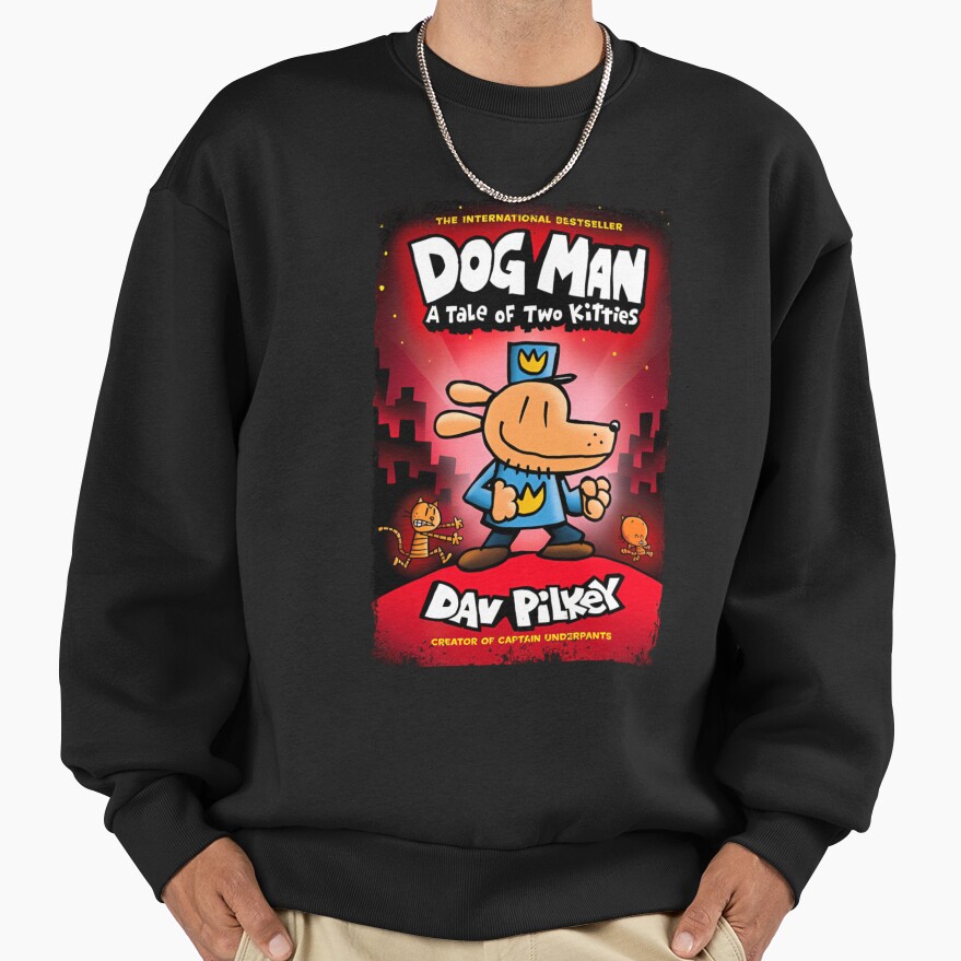 Dogman A Table Of Two Kitties Dav Pikey Sweatshirt - Image 2