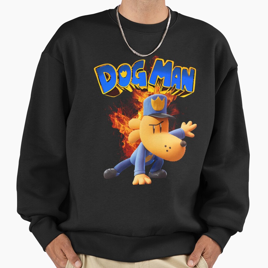 Dogman Cartoon Kids Dog Man So Cool Sweatshirt - Image 2