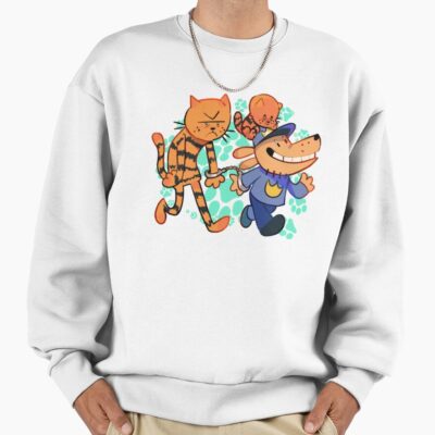 Dog Man Petey And Li'l Pettey Run Away Sweatshirt