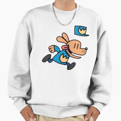 Dogman Cartoon Dog Man Running Sweatshirt