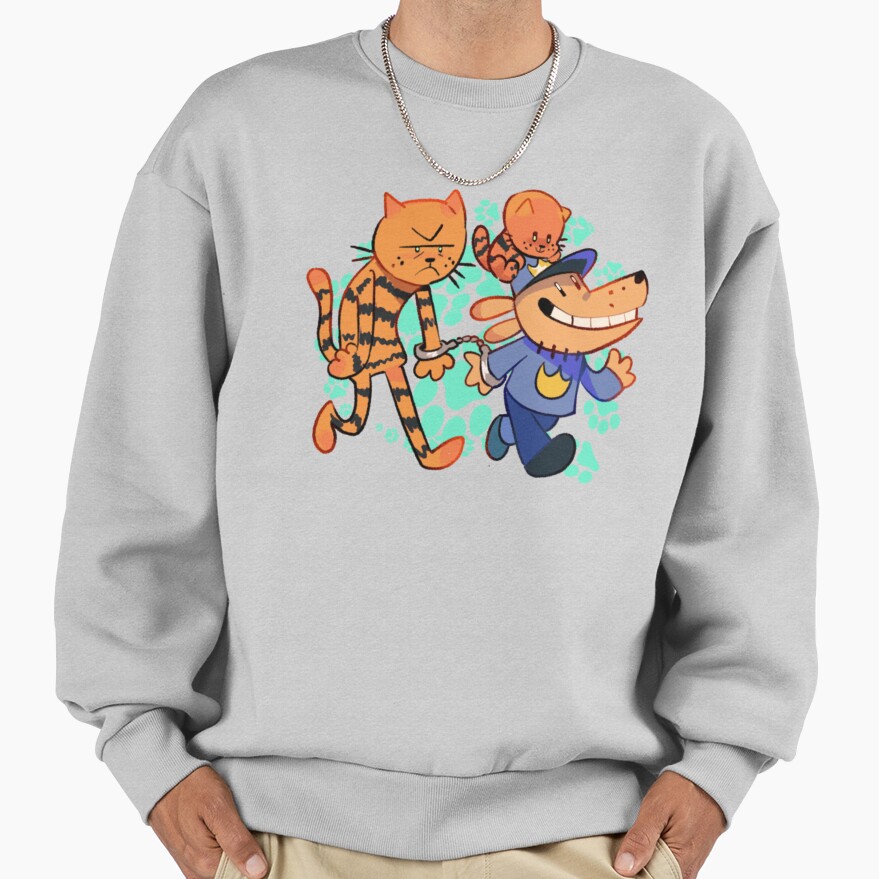 Dog Man Petey And Li'l Pettey Run Away Sweatshirt - Image 4