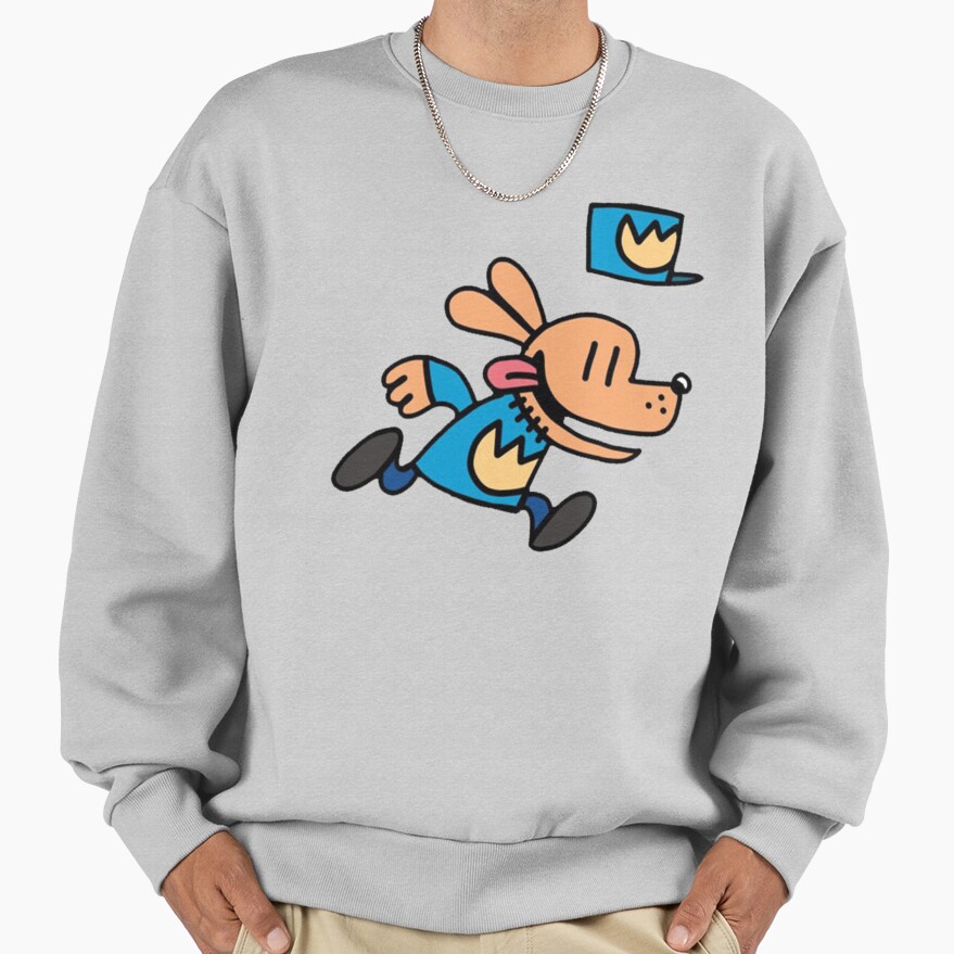 Dogman Cartoon Dog Man Running Sweatshirt - Image 4