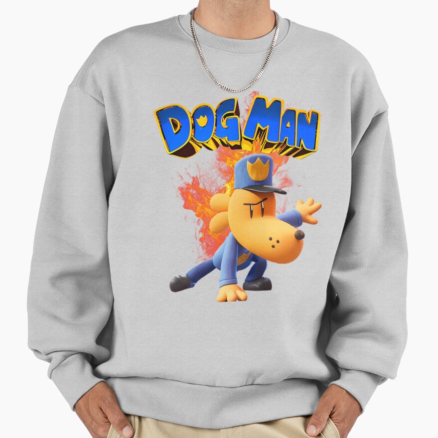 Dogman Cartoon Kids Dog Man So Cool Sweatshirt - Image 4