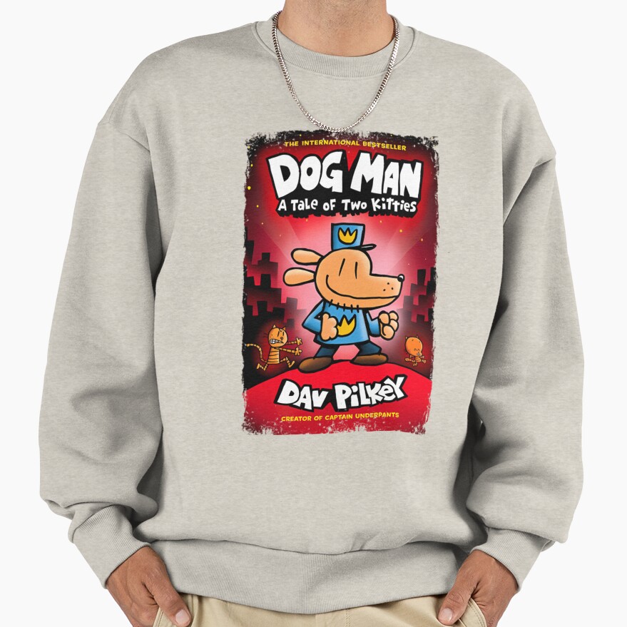 Dogman A Table Of Two Kitties Dav Pikey Sweatshirt - Image 3