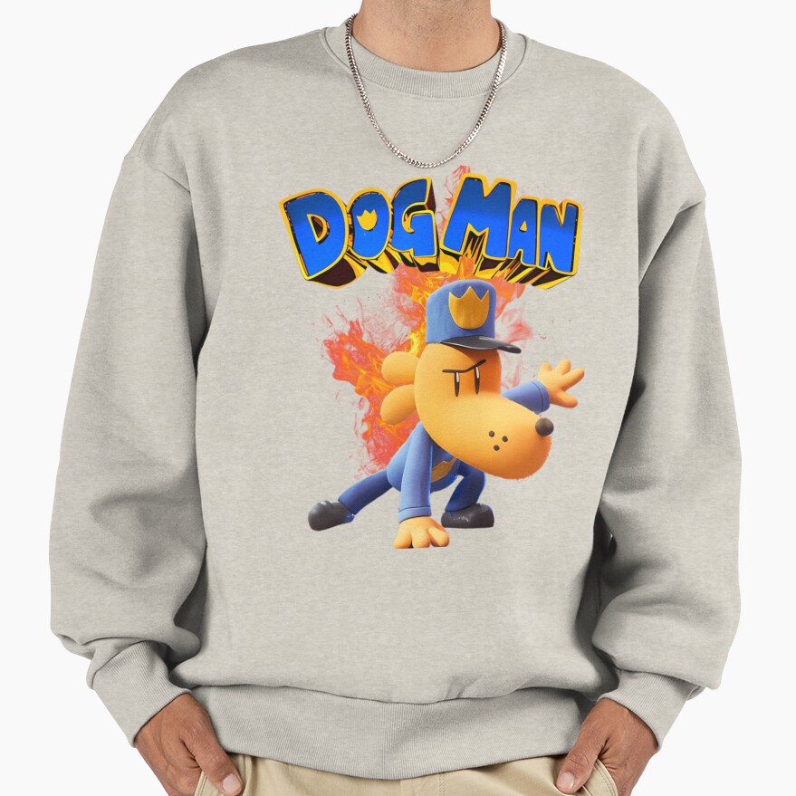 Dogman Cartoon Kids Dog Man So Cool Sweatshirt - Image 3