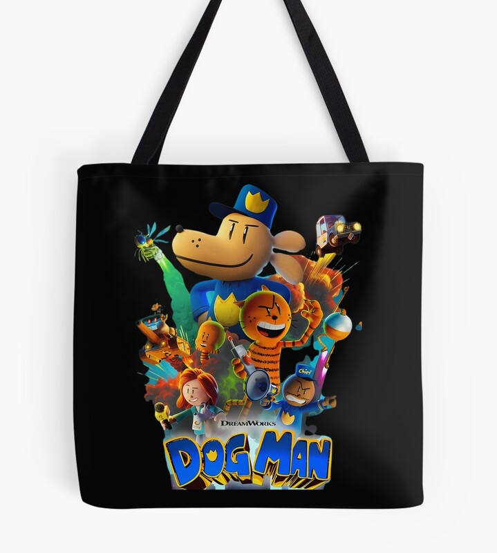 Dog Man Dreamwork Tote Bag