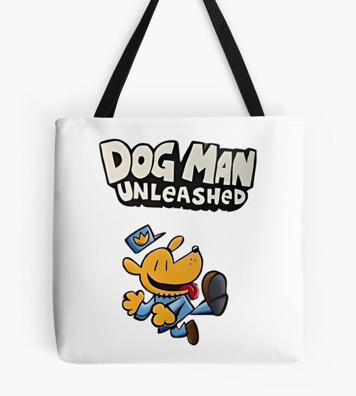 Dogman Cartoon Unleashed Tote Bag