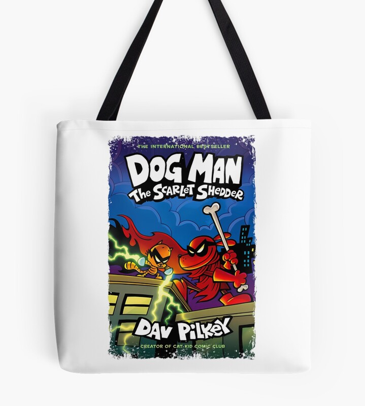 Dog Man The Scarelet Shedder Tote Bag