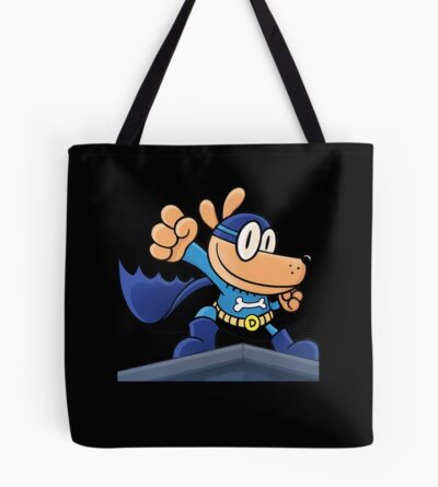 Cartoon Dog Man Blue Hero Tote Bag