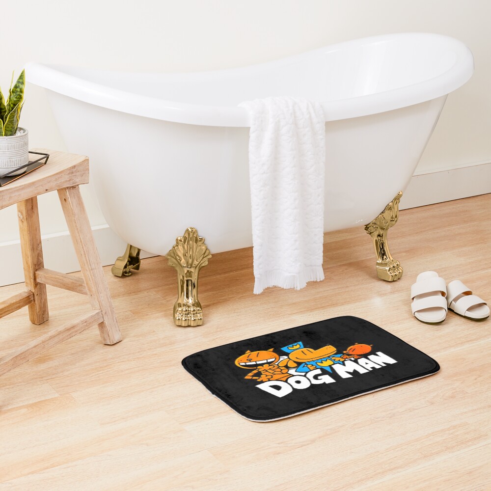 Dog Man Petey And Li'l Pettey Bath Mat - Image 2