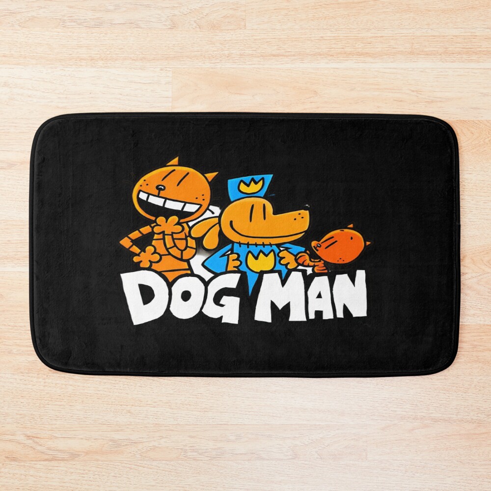 Dog Man Petey And Li'l Pettey Bath Mat