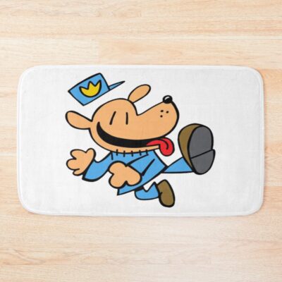 Cartoon Kids Dog Man Jumping Bath Mat